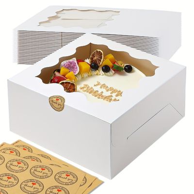 Caja de ventana de papel impermeable para embalaje de pan, caja de correo de grado alimenticio y forro tipo EPE