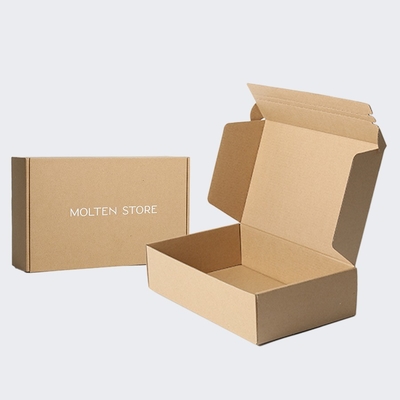 comprar Caja reciclable de cartón gris marrón cartón cartón de papel artesanal caja de correo embalaje de envío online manufacture