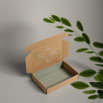 comprar Reciclado Logotipo personalizado Cartón Kraft de doble impresión Caja de embalaje de papel ecológico online manufacture
