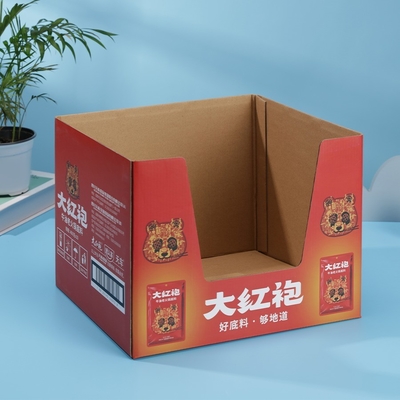comprar Caja de extremo irregular ondulado para accesorios de té Impresión personalizada de un solo lado online manufacture