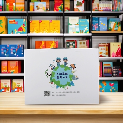 comprar Logotipo personalizado Embalaje de papel corrugado Caja de regalo con extremo de plástico hecha de materiales reciclados y rectangular online manufacture