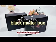 Caja de correo negra personalizada con logotipo de pantalla de seda blanca