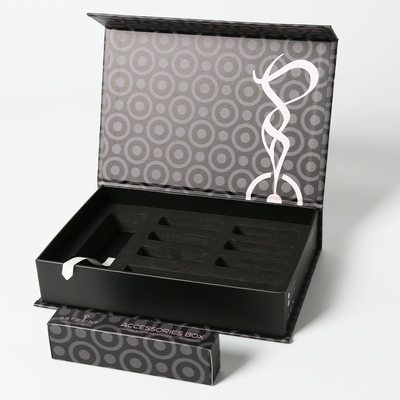 Caja de regalo magnética plegable para perfumes Logotipo personalizado Cajas de embalaje Esponja de inserción