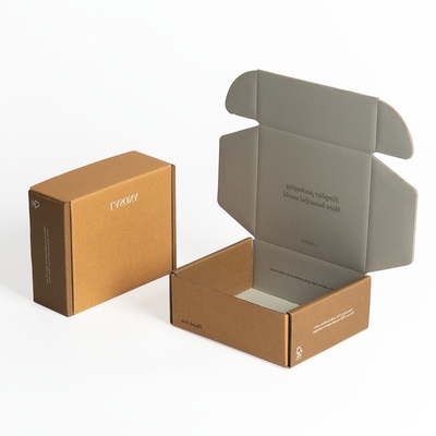 Caja de zapatos artesanal de color marrón ecológico personalizada Protección fuerte para su embalaje