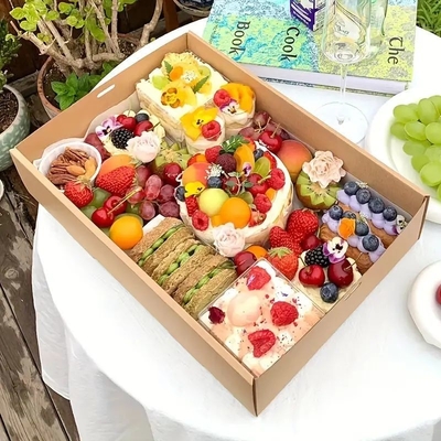 Caja de embalaje de alimentos de papel con logotipo personalizado con ventana para pan, nueces y hamburguesas.