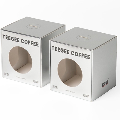 Polvo de uñas de aceite de diseño personalizado de piezas de automóviles caja de embalaje con ventana de ciclo y tablero de marfil