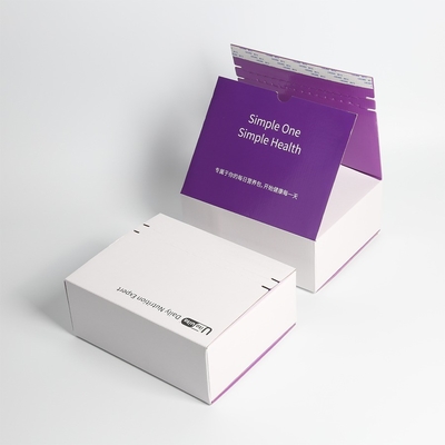 Cajas de correo onduladas fáciles de abrir y cerrar Cajas ecológicas con diseño de cremallera
