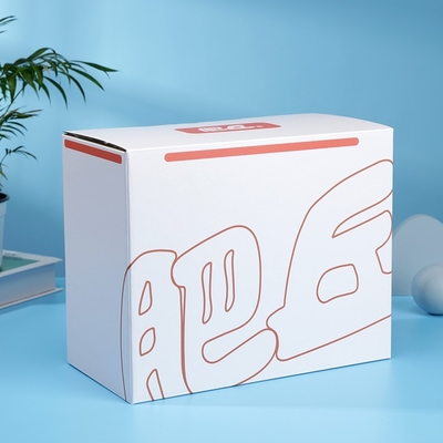 Caja de cartón plegable blanca con forro de esponja ecológico, flexión y estampado personalizados
