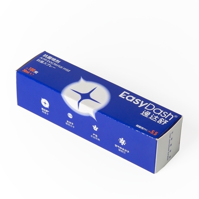 Caja de extremo de espesor personalizado para embalaje con spray antibacteriano Impresión a color CMYK