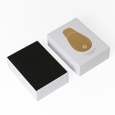 Caja de embalaje personalizada para instrumentos de belleza de papel con inserción de formulario en cartón gris