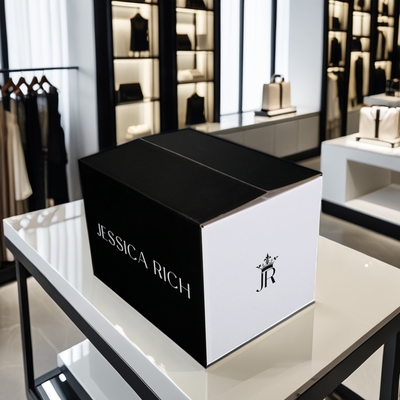 Logotipo personalizado Impreso Cajas de embalaje de perfumes Cajas de cartón corrugado de envío
