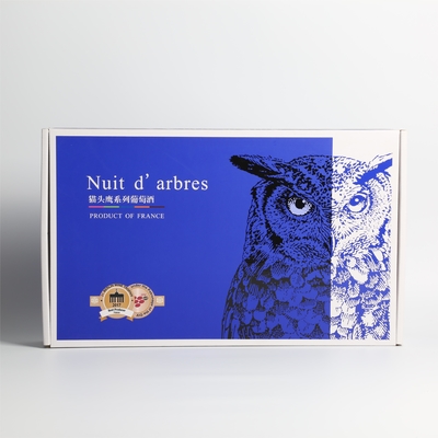 Envío seguro y regalos ecológicos Nuestro embalaje de caja de correo de vino moderno lo ha cubierto