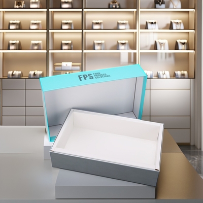 OEM Logotipo rígido de joyería personalizada Cajas regalo de papel recubierto caja de embalaje de regalo