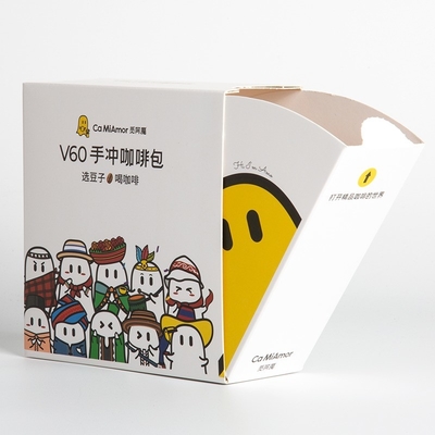 Caja de golosinas de cartón plegable con cierre irregular tamaño personalizado